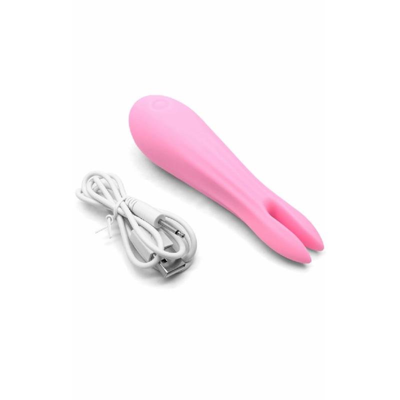 Вибромассажёр  Pink Bunny 10 режимов вибрации розовый