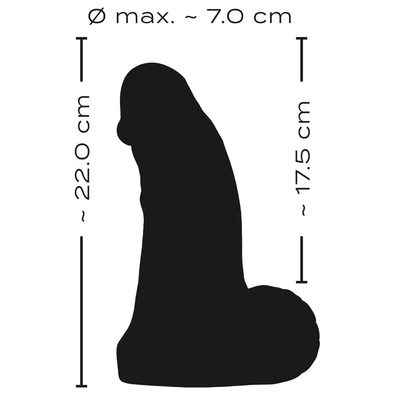 Массивный, гибкий фаллоимитатор Real Giant от Realistixxx
