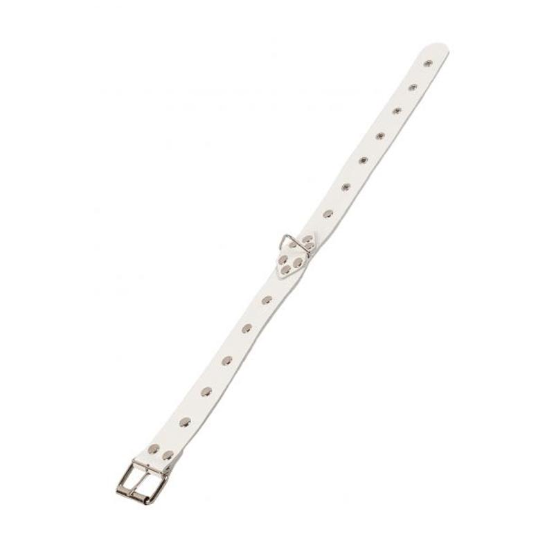 Ошейник Leather Restraints Collar, White