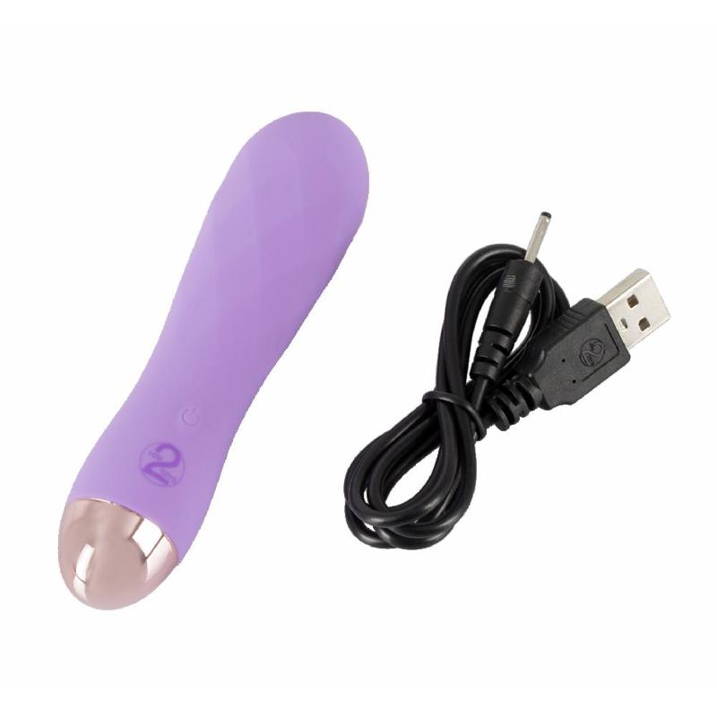 Фиолетовый мини-вибратор с необычной текстурой Cuties Mini Vibrator