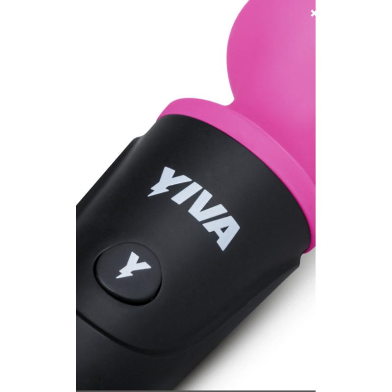Вибромассажер - Yiva Power Massager черно-розовый