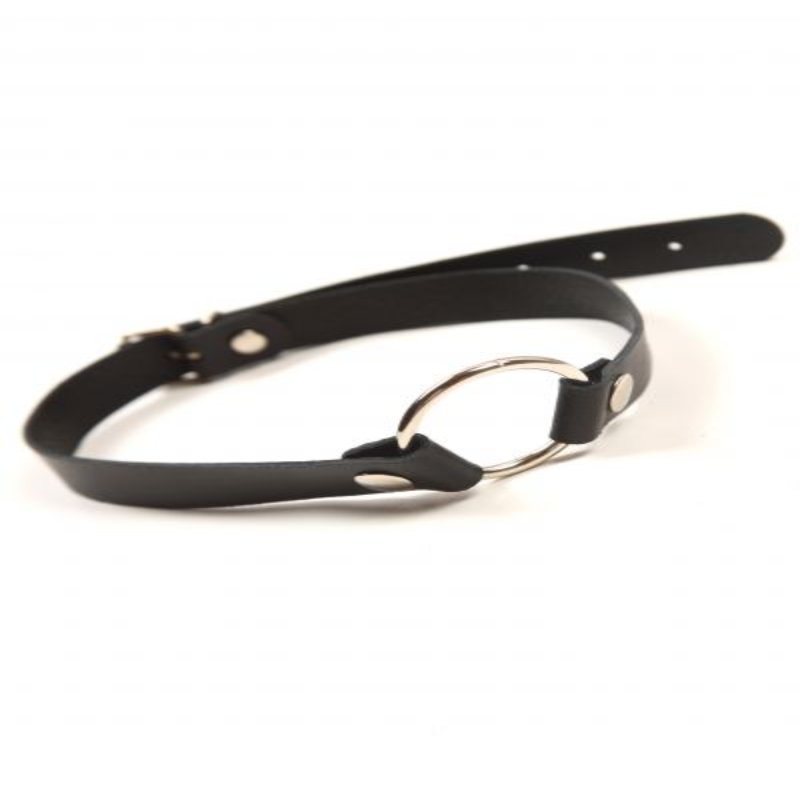 Кляп Leather O-Ring Gag, Black - зображення 1