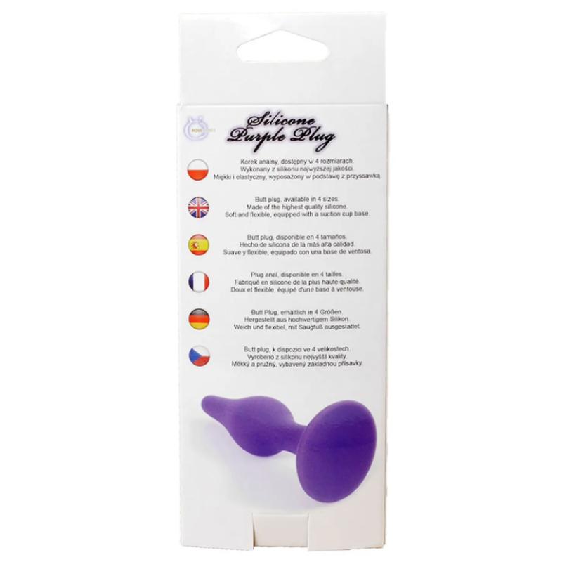 Анальный плаг Silicone Plug Purple - Extra Large