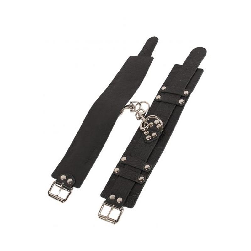 Оковы Leather Dominant Leg Cuffs, Black