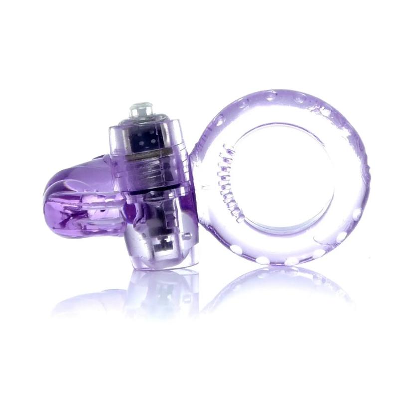 Эрекционное вибро кольцо BOSS Rabbit Vibro Cock Ring Purple