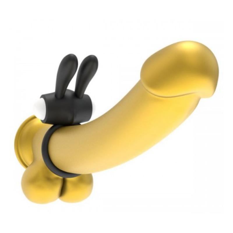 Эрекционное виброкольцо Power Clit Cockring, Black
