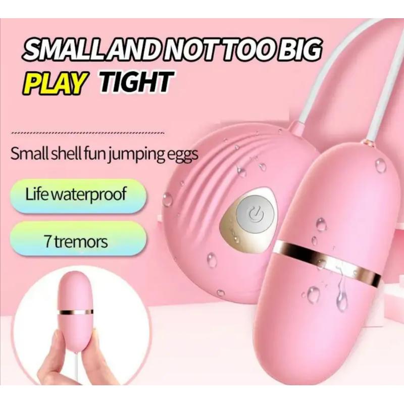 Вибро-яйцо с проводным управлением и 7 режимами вибрации Lilo Pink