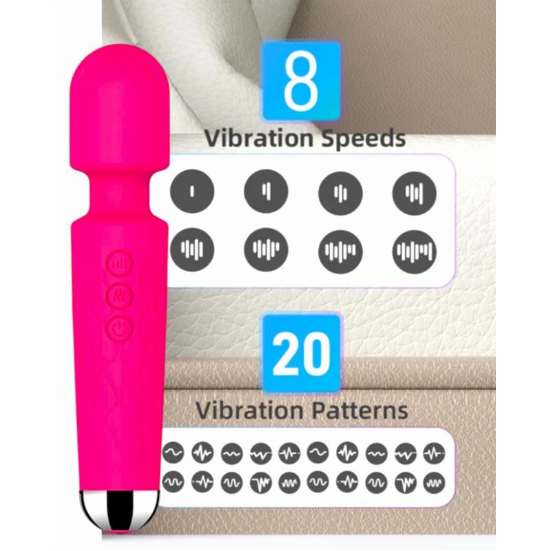 Вибратор микрофон «Pink Microphone», 20 режимов вибрации ,розовый