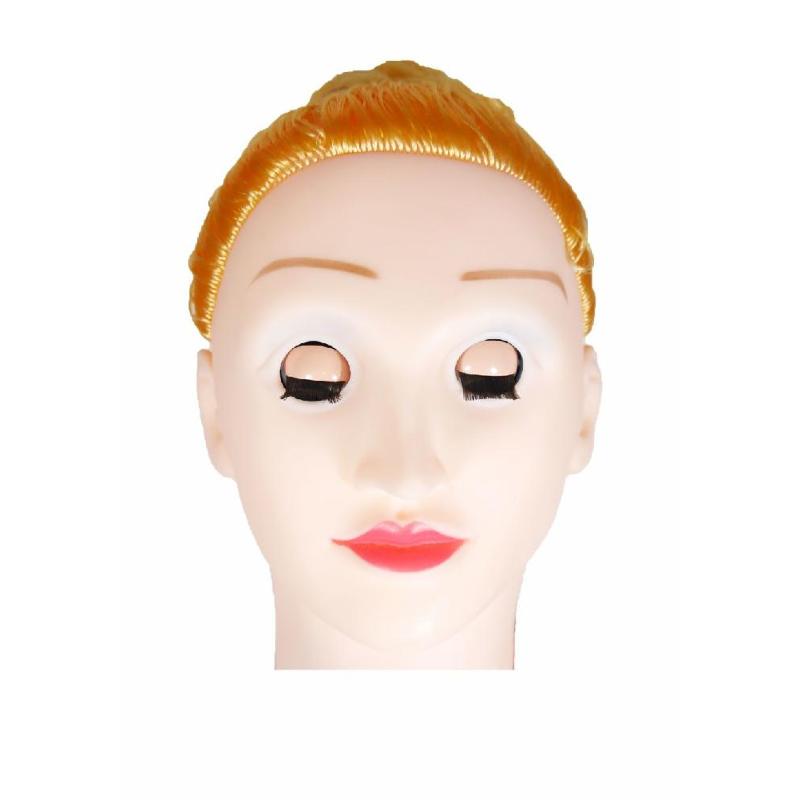 Надувная кукла " BARBI- 3D " с вставкой из киберкожи и вибростимуляцией