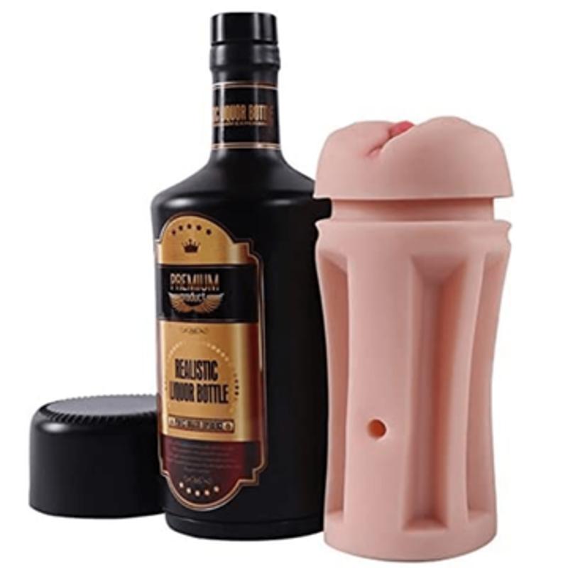 Мастурбато- вагина бутылка "Vagina Realistic Wine Bottle" без  вибрации телесный