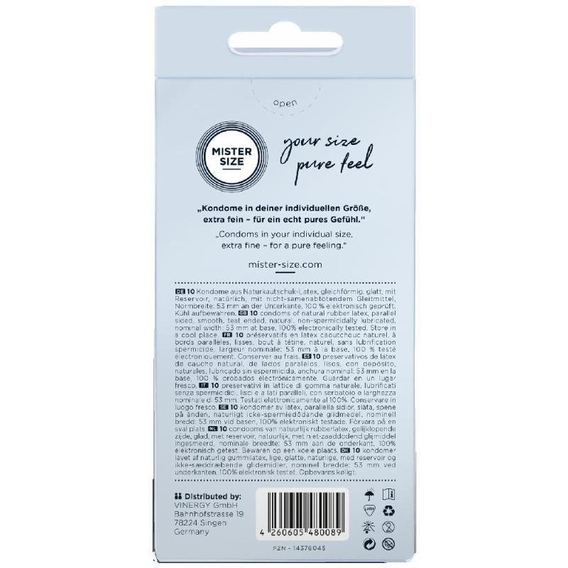 Презервативы Mister Size 53 mm (10 шт)
