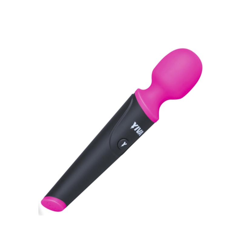 Вибромассажер - Yiva Power Massager черно-розовый