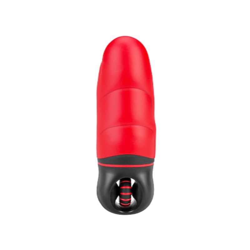 Вибратор с оригинальным дизайном и ребристой поверхностю AMOR BIG VIBRATOR ANGELUS Red (Приложение НЕ Функционирует!) - зображення 1