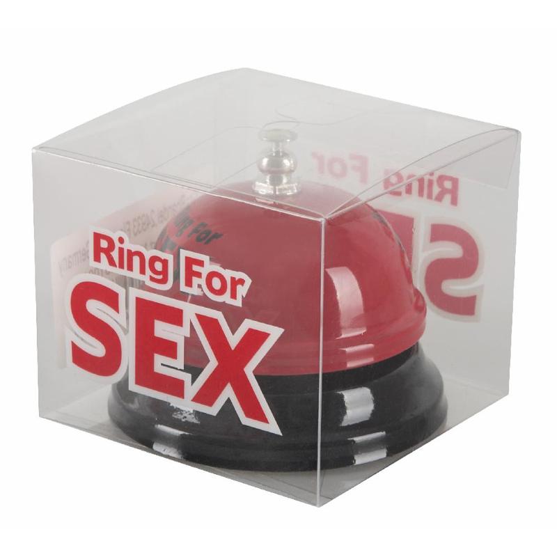 Звонок настольный "RING FOR SEX" бордовый