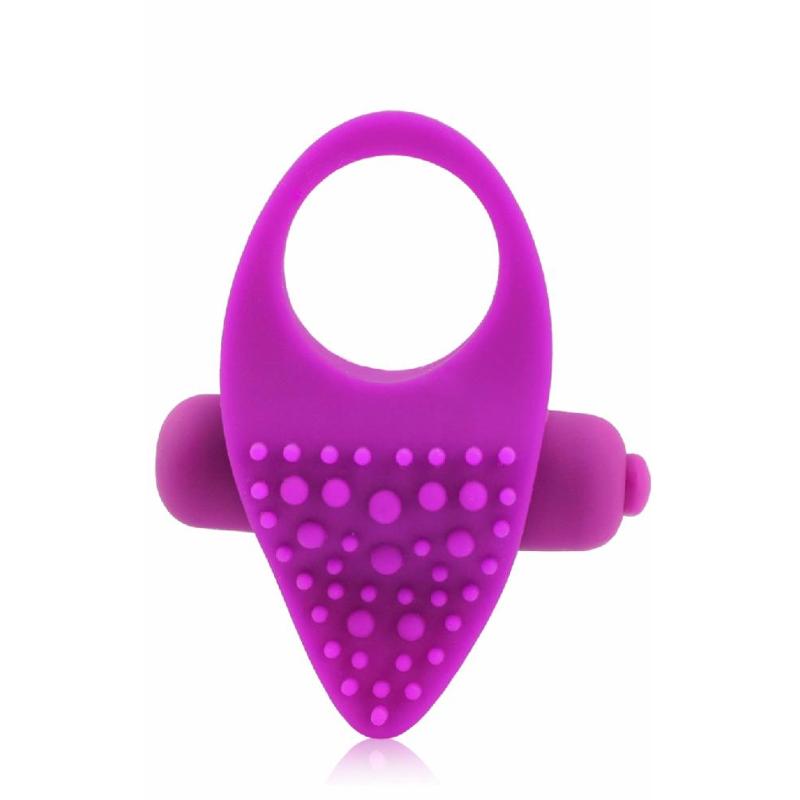Эрекционное кольцо Purple Erection с вибрацией цвет лиловый