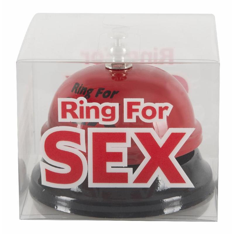 Звонок настольный "RING FOR SEX" бордовый