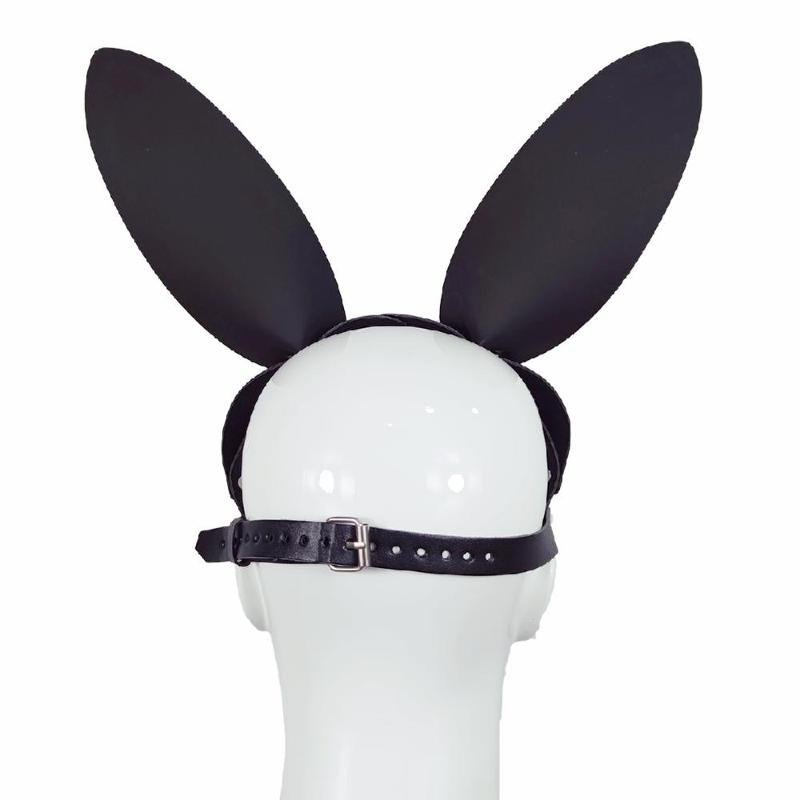Маска зайчик БДСМ "Black rabbit", цвет чёрный