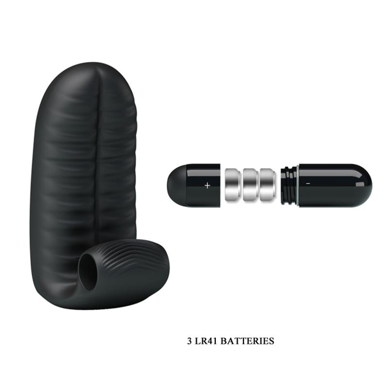 Клиторальный стимулятор на палец Pretty Love «Abbott» L 94,5 мм D 60x45 мм