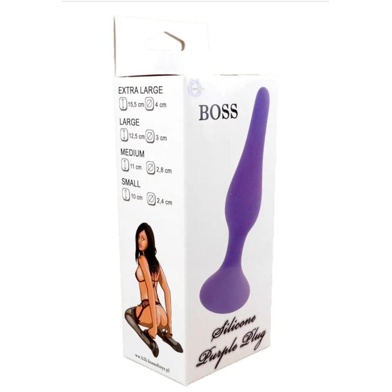 Анальный плаг Silicone Plug Purple - Small