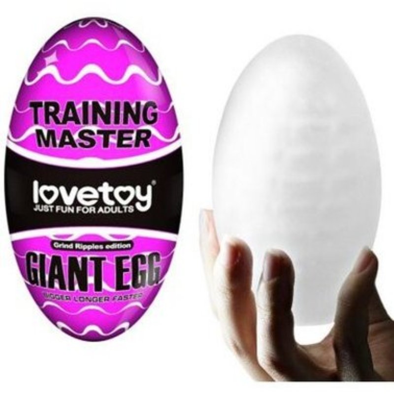 Мастурбатор LoveToy Traning Master Giant Egg Masturbator Purple без вибрации - зображення 1
