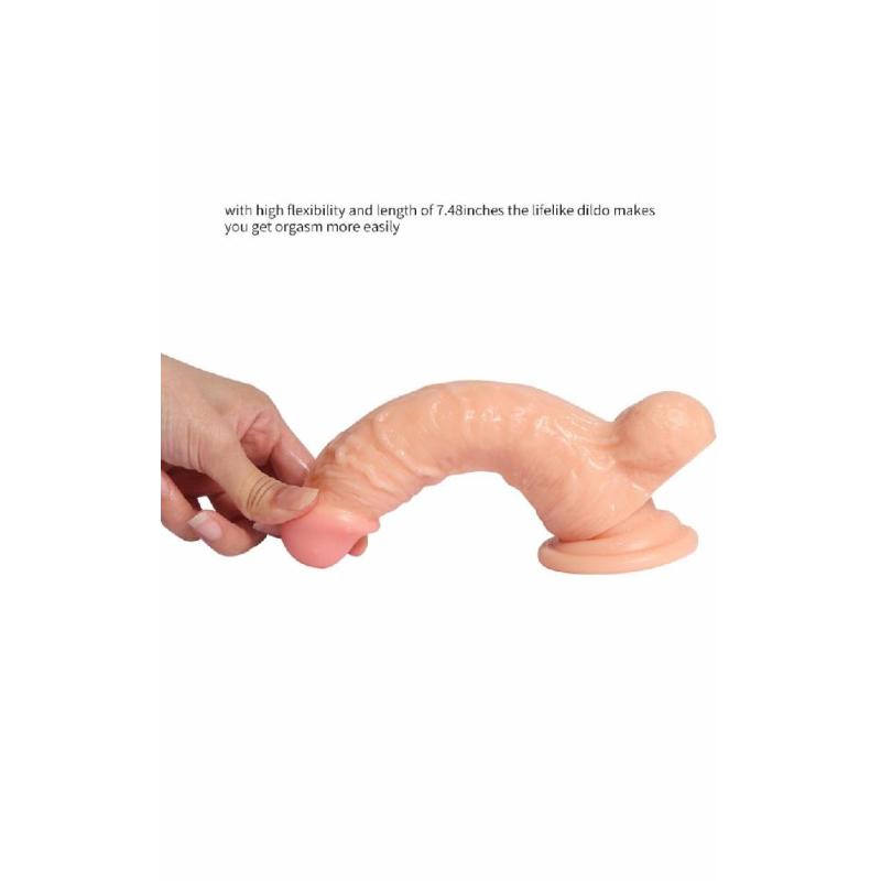 Фаллоимитатор Large Leilong Lifelike M телесный без вибрации
