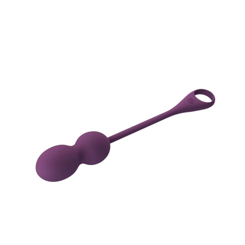 Вагинальные шарики с вибрацией и управлением с смартфона Pretty Love - Elvira dark Purple