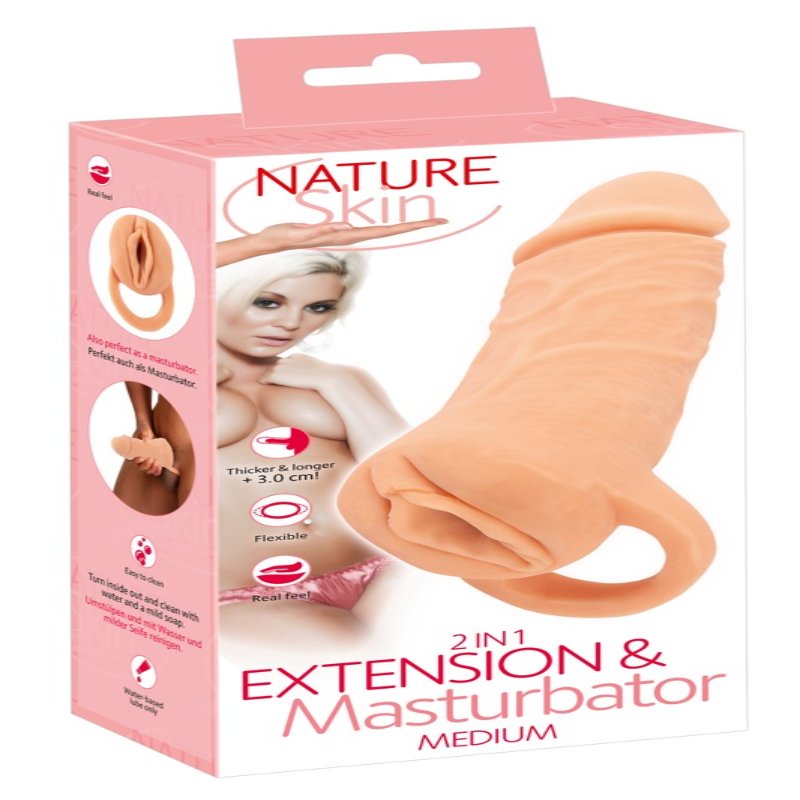 Насадка-мастурбатор 2in1 Extension + Masturbator - зображення 1