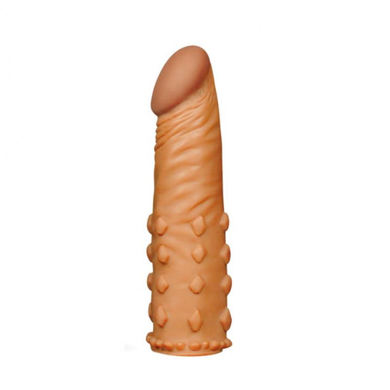 Насадка с пупырышками Add 2" Pleasure X Tender, Brown