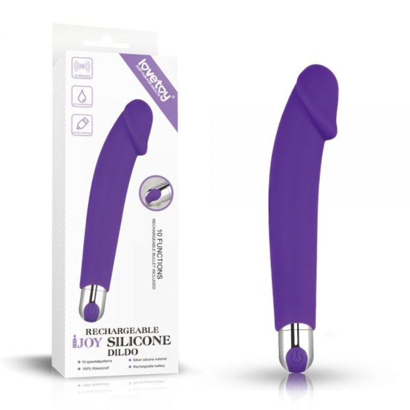 Эффективный вибромассажер Rechargeable IJOY Silicone Dildo - зображення 1