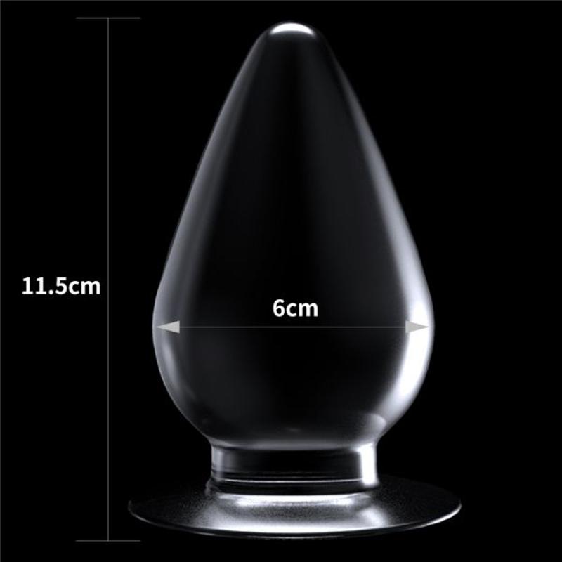 Анальная пробка конической формы 4.5'' Flawless Clear Anal Plug, Clear
