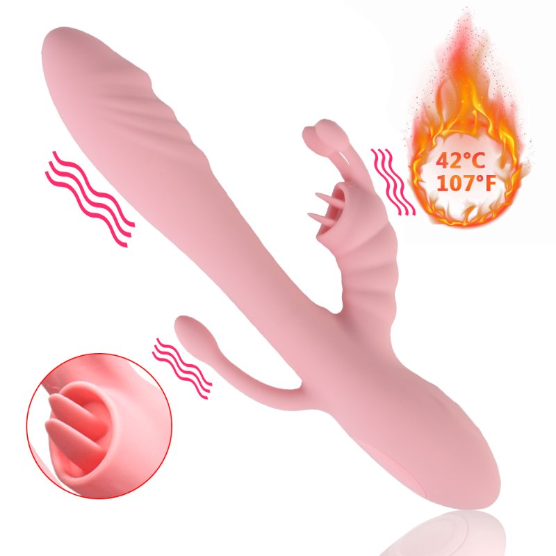 (ПОВРЕЖДЕННАЯ КОРОБКА) Вагинально- клиторальный вибратор "Eros vibrator", тройная стимуляция, 10 режимов