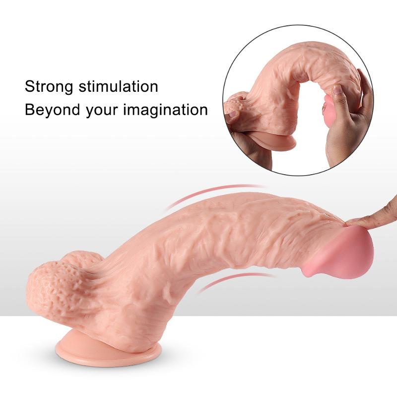 Фаллоимитатор Large Leilong Lifelike L телесный без вибрации