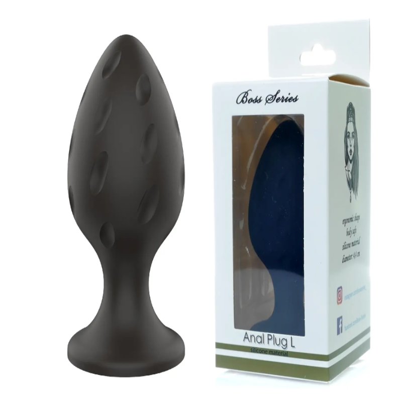Анальний силиконовый плаг Boss Series - Silicone Anal Plug L 4,4 cm - зображення 1