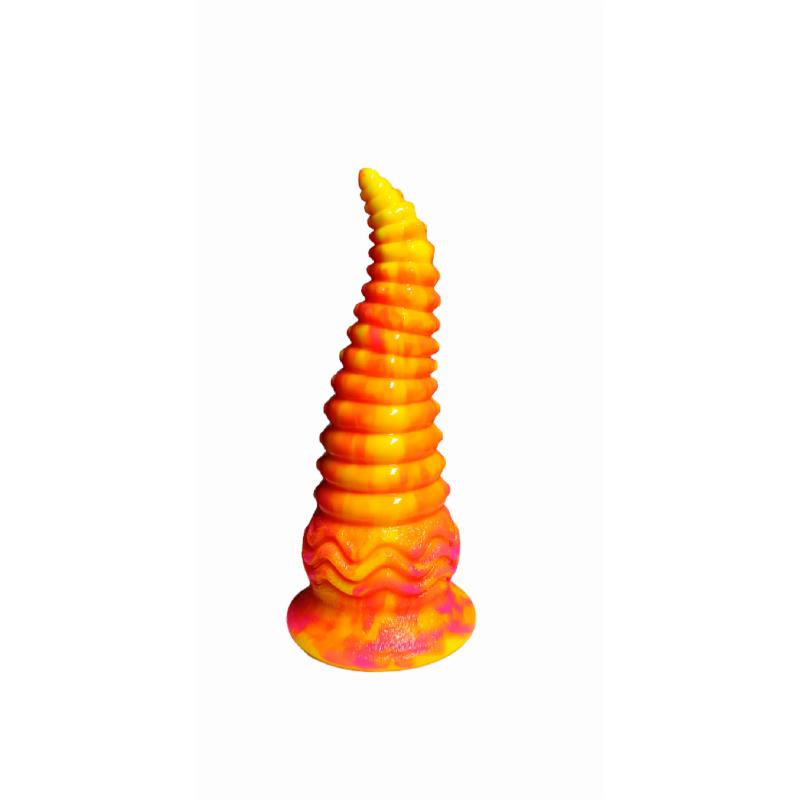 Рельефный дилдо Rattle tail