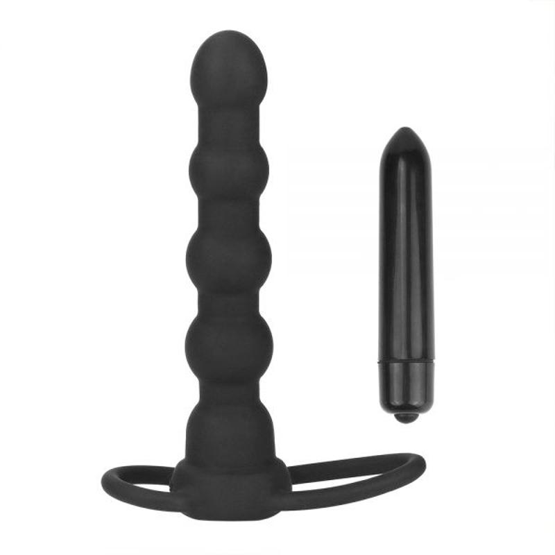 Анальное двойное удовольствие с вибрацией Double Prober Vibrating