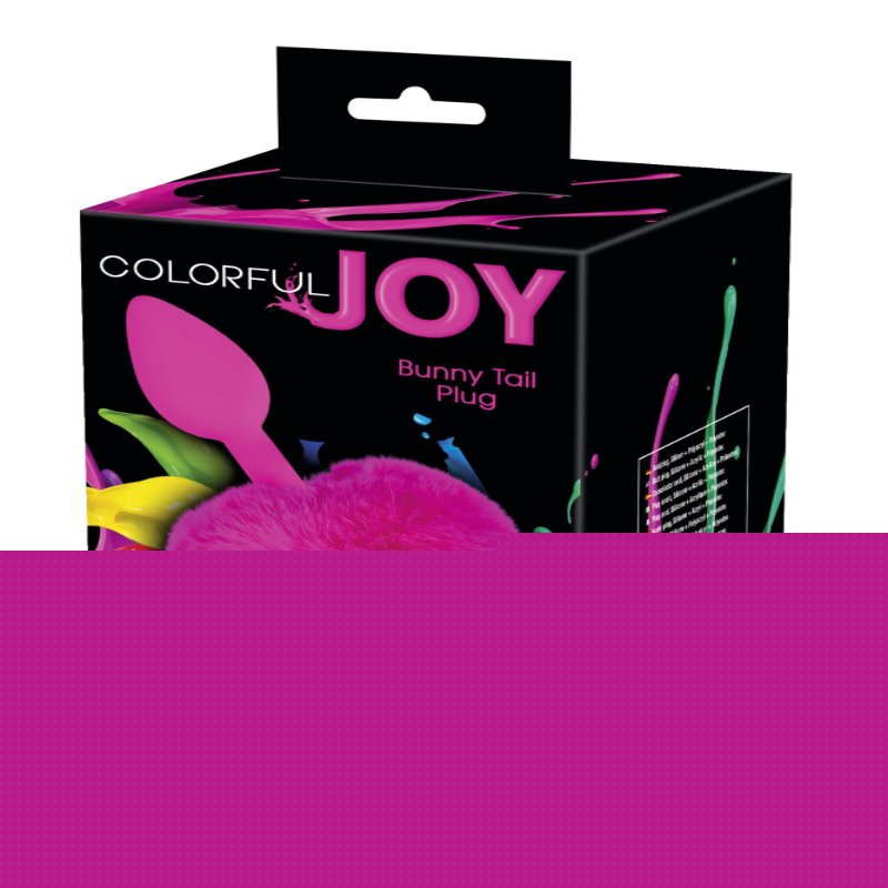 Анальная пробка - Colorful Joy Bunny Tail Plug - зображення 1