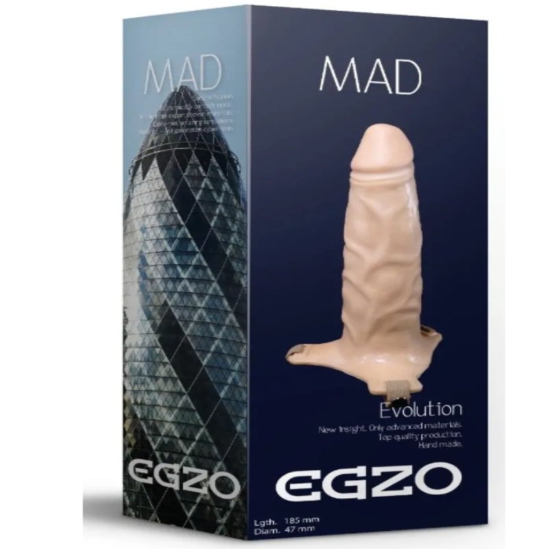 Фаллопротез поясной EGZO MAD FH02 ( 18,5 см х 4,7 см )