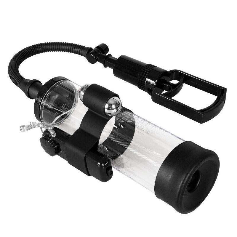 Вакуумная помпа с вибрацией Powerpump MAX Vibrating - Black&Clear