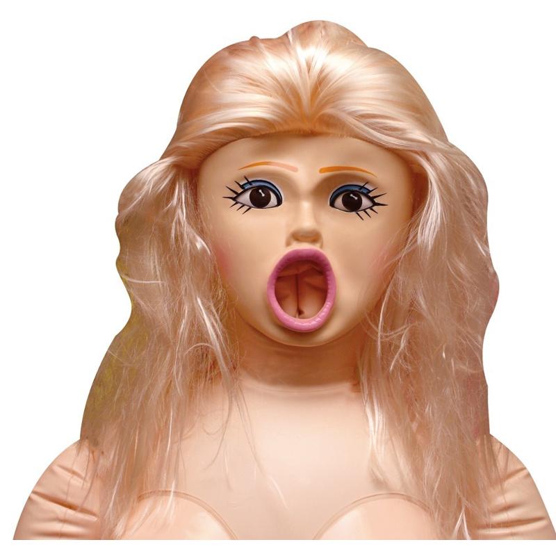 Секс кукла надувная реалистичная с большой грудью и 3D лицом Brandy Big Boob Love Doll, три отверсти