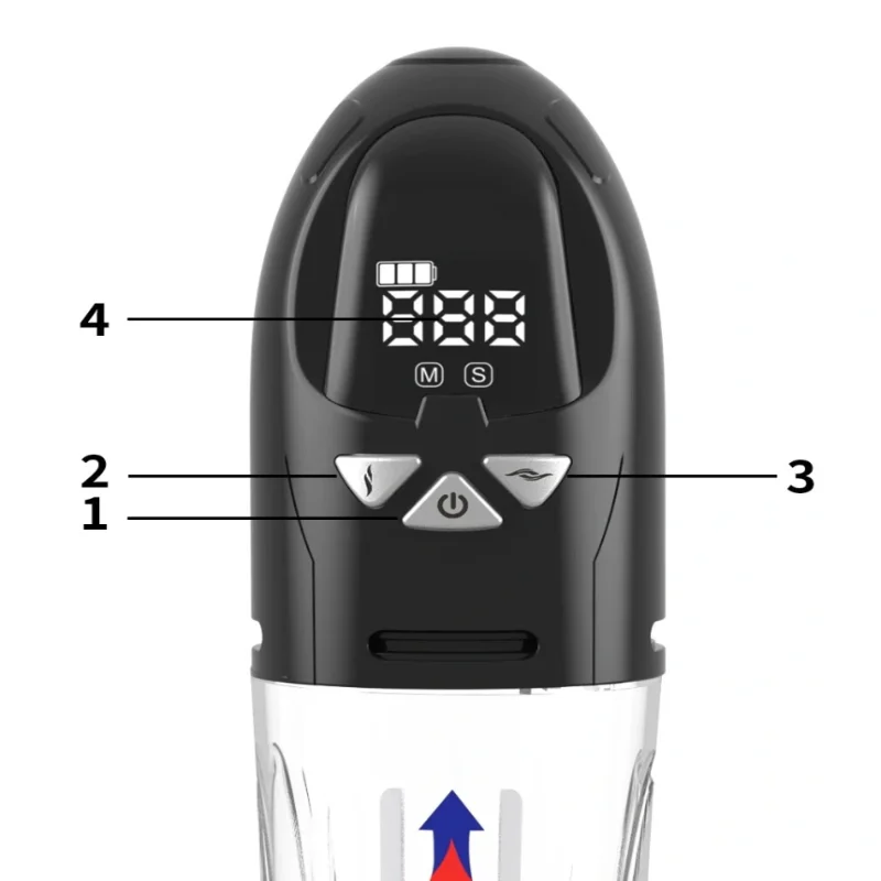 Вакуумная помпа для пениса CANWIN P466AU, автоматическая, водонепроницаемая, с USB-зарядкой