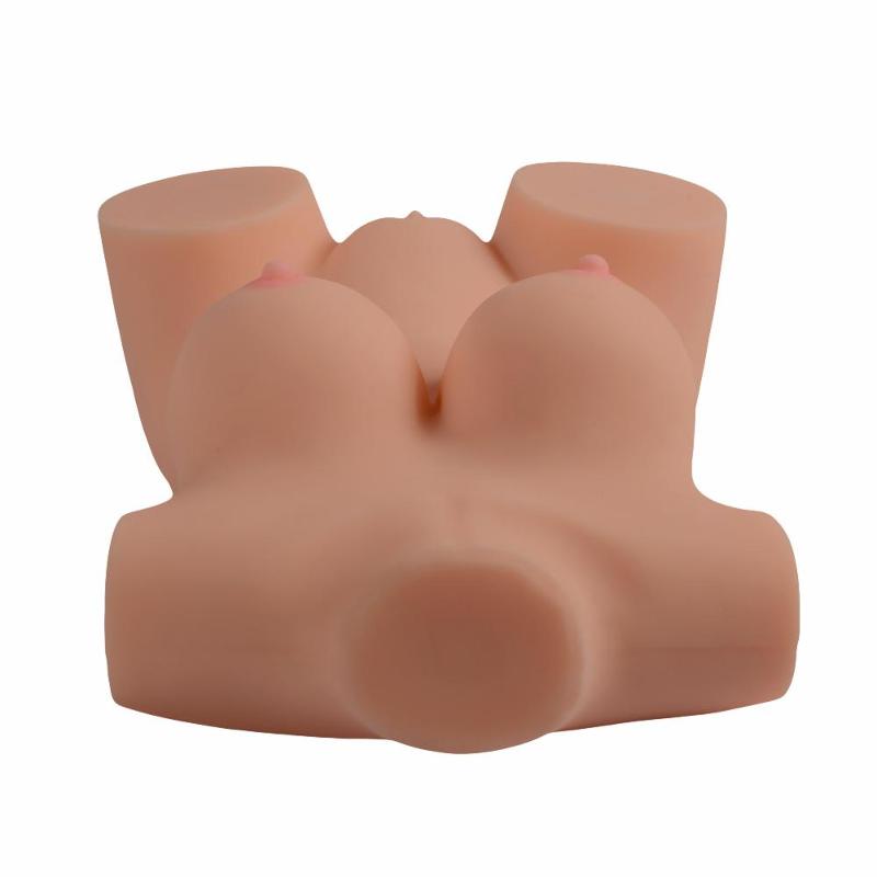 Реалистичное тело-торс Anica Solid Silicone Sexy Doll   L анус-вагина без вибрации телесный