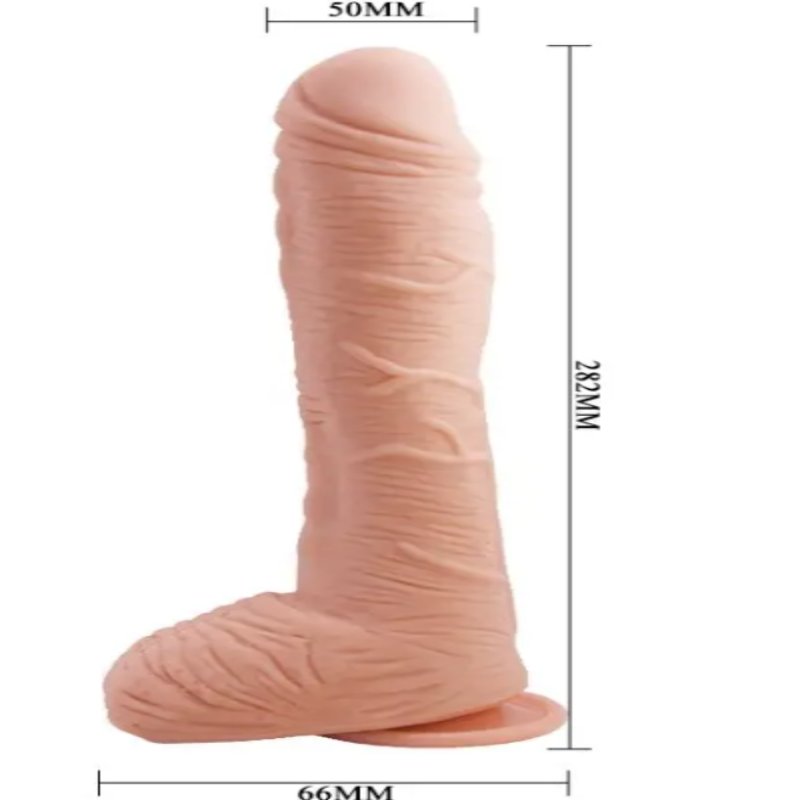 Фаллоимитатор на присоске Baile Beautiful ALEX 11'' Flesh, BW-008037NR