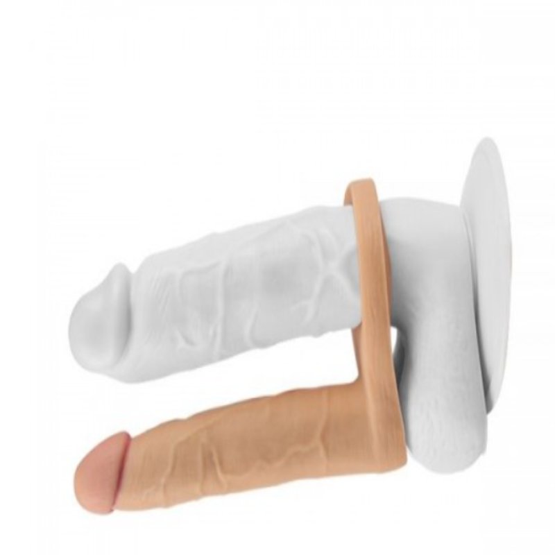 Насадка для двойного проникновения 6.25" The Ultra Soft Double, Flesh