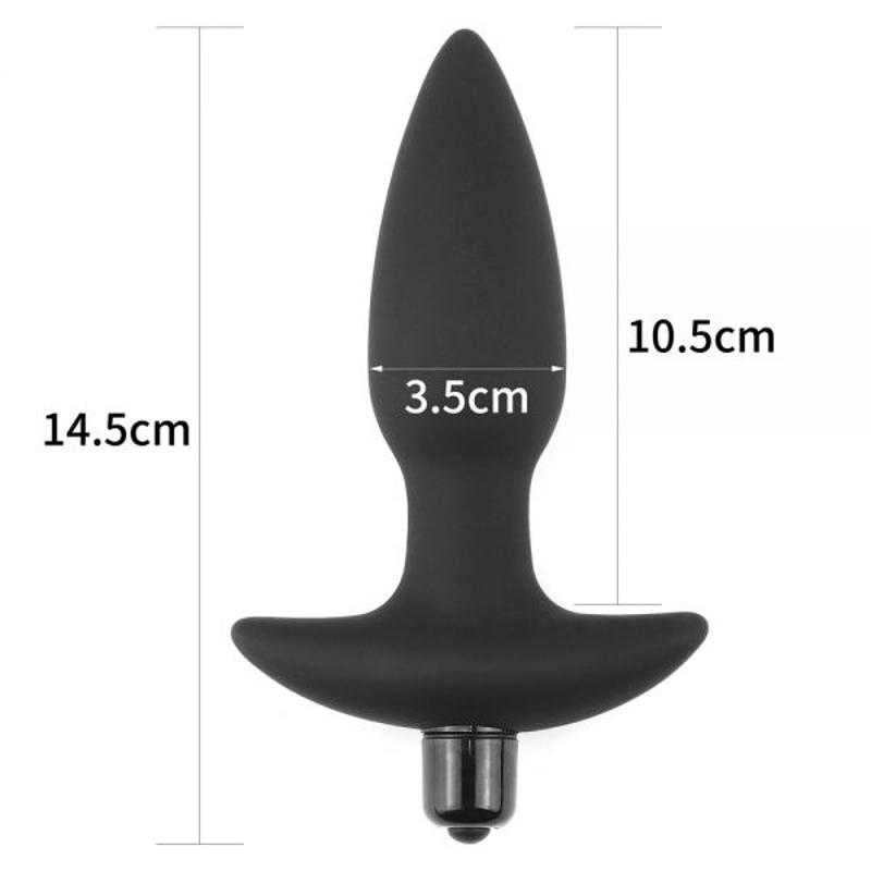 Анальная пробка с мощным виброэлементом и 10 режимами вибрации Vibrating Anal Plug