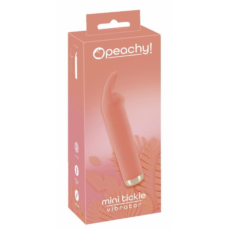 Красивый мини-вибратор с гибкими виброушками Mini Bunny Vibrator
