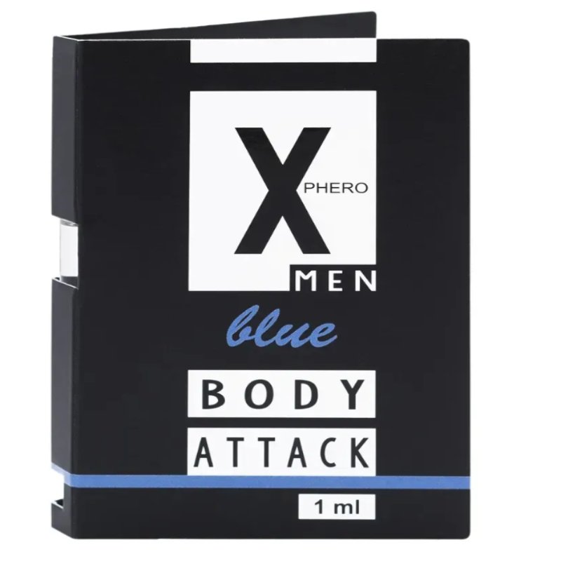 Духи с феромонами для мужчин X phero Men Blue Body Attack, 1 ml - зображення 1