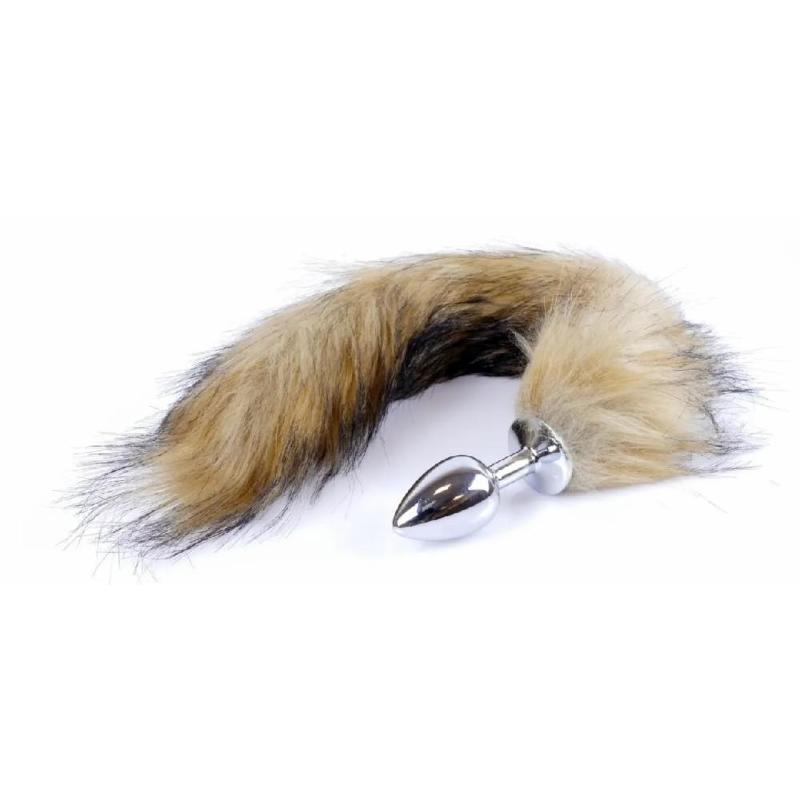 Анальная пробка ( размер S ) с хвостом Boss Series - Fox TAIL Brown XL
