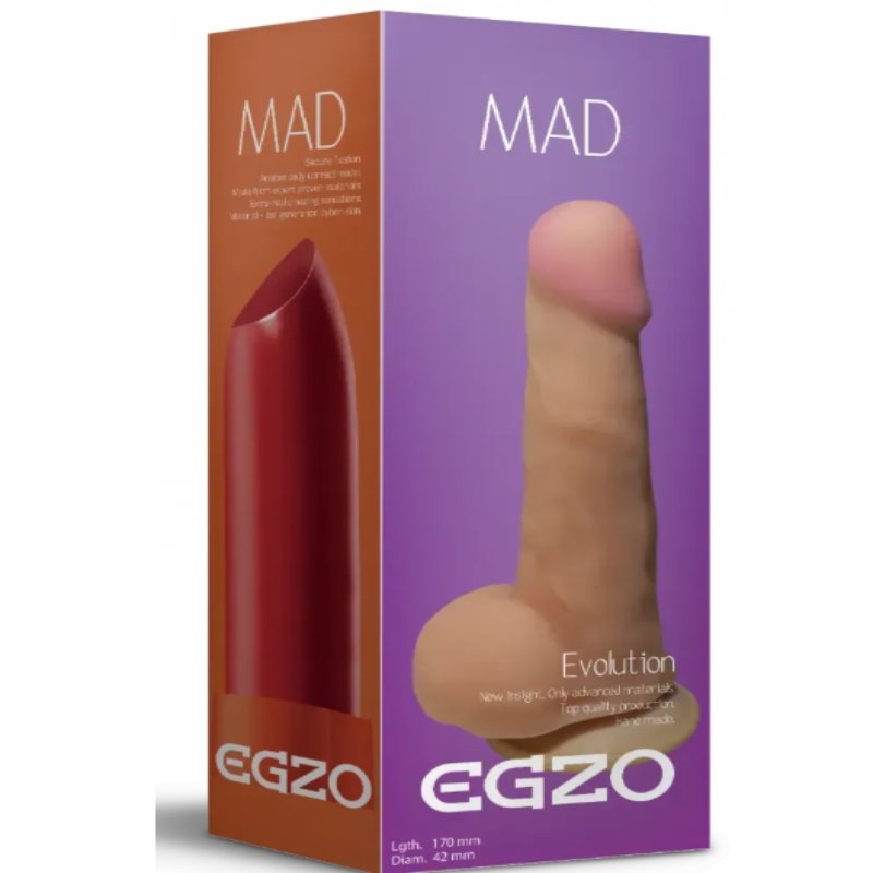 Фаллоимитатор EGZO Ciberskin DS006 ( 17 см х 4,2 см )