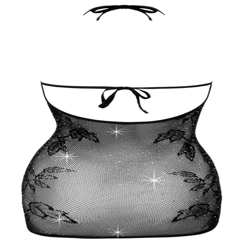 Короткое платье без плеч со сверкающими стразами от Cottelli FANTASY S/L