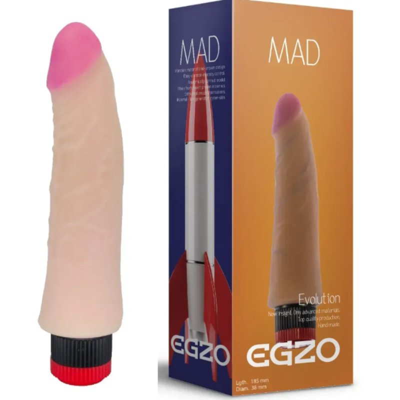 Вибратор EGZO Ciberskin VNS003 ( 18,5 см х 3,8 см ) - зображення 1